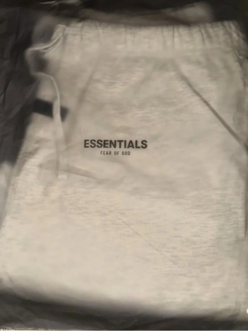 Fear of God Essentials Light Gray Athletic Shorts